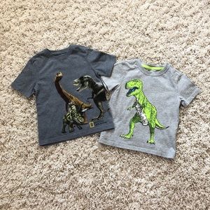 Old navy and gap dinosaur t shirts size 3T